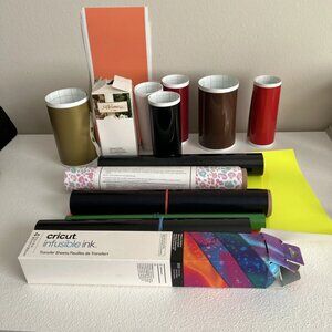 Permanent vinyl, iron-on and Cricut infusible ink